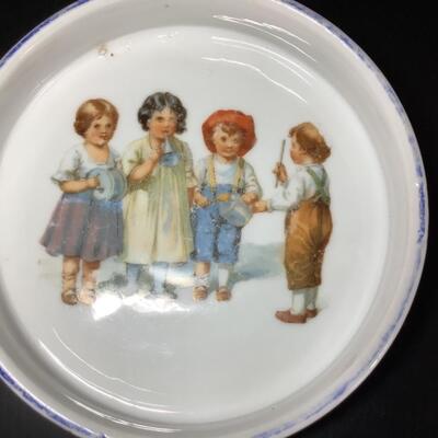 B - 272. Vintage ( 1920â€™s )  Bavaria Germany Child/Baby Ceramic Porridge Bowl