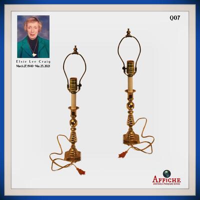 Sanders Brass Table Lamp - set (2)