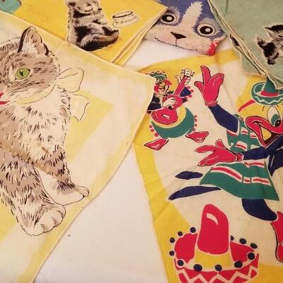 Lot #194  Vintage Kid's Handkerchief Lot - 12 pieces