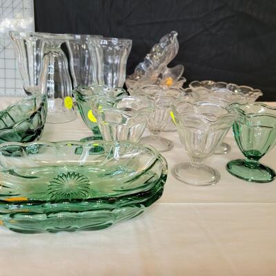 Vintage Sherbert Dishes and Glasses