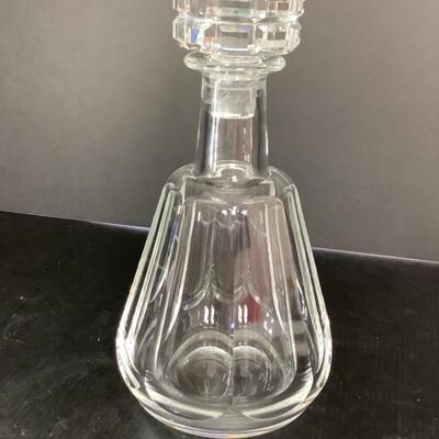 C - 318 Vintage Baccarat Whiskey/Wine Clear Glass Decanter with Stopper