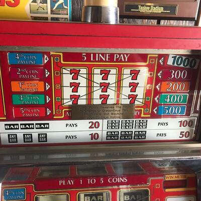 Lot 2: Trump Marina Atlantic City Vintage Slot Machine