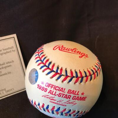 Lot 57: Autographed Baseball Cal Ripken Jr. All-Star COA Baltimore Orioles