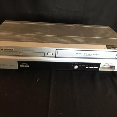 Lot 69: Sylvania DVD/VCR Combo & Recordable VHS Tapes