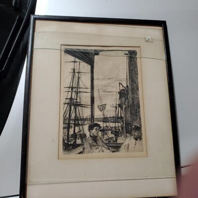 Whistler Etching,  James McNeill Whistler etching