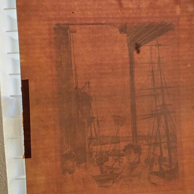 Whistler Etching,  James McNeill Whistler etching