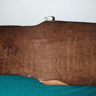 Vintage Carved Wood Wall Coat Rack with Hooks