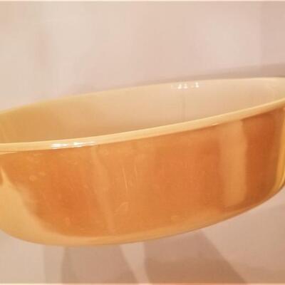 Lot #201  Lot of Vintage Peach Lustre Bakeware