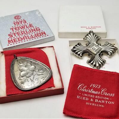 Lot #204  Two Vintage Sterling Christmas Ornaments - Towle/Reed & Barton