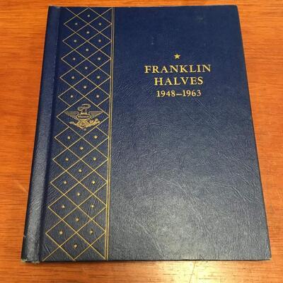 Franklin half dollar book 1948 to 1963 Complete .Reserve set