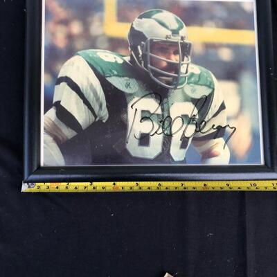 Lot 83: Philadelphia Eagles Players Lot - Autographs, Photos Cards, Jerome Brown, Bill Bergey & More