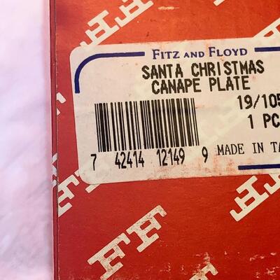 Lot 43 - Fitz & Floyd,ðŸŽ„ðŸŽ„ðŸŽ„Christmas CanapÃ© Plate