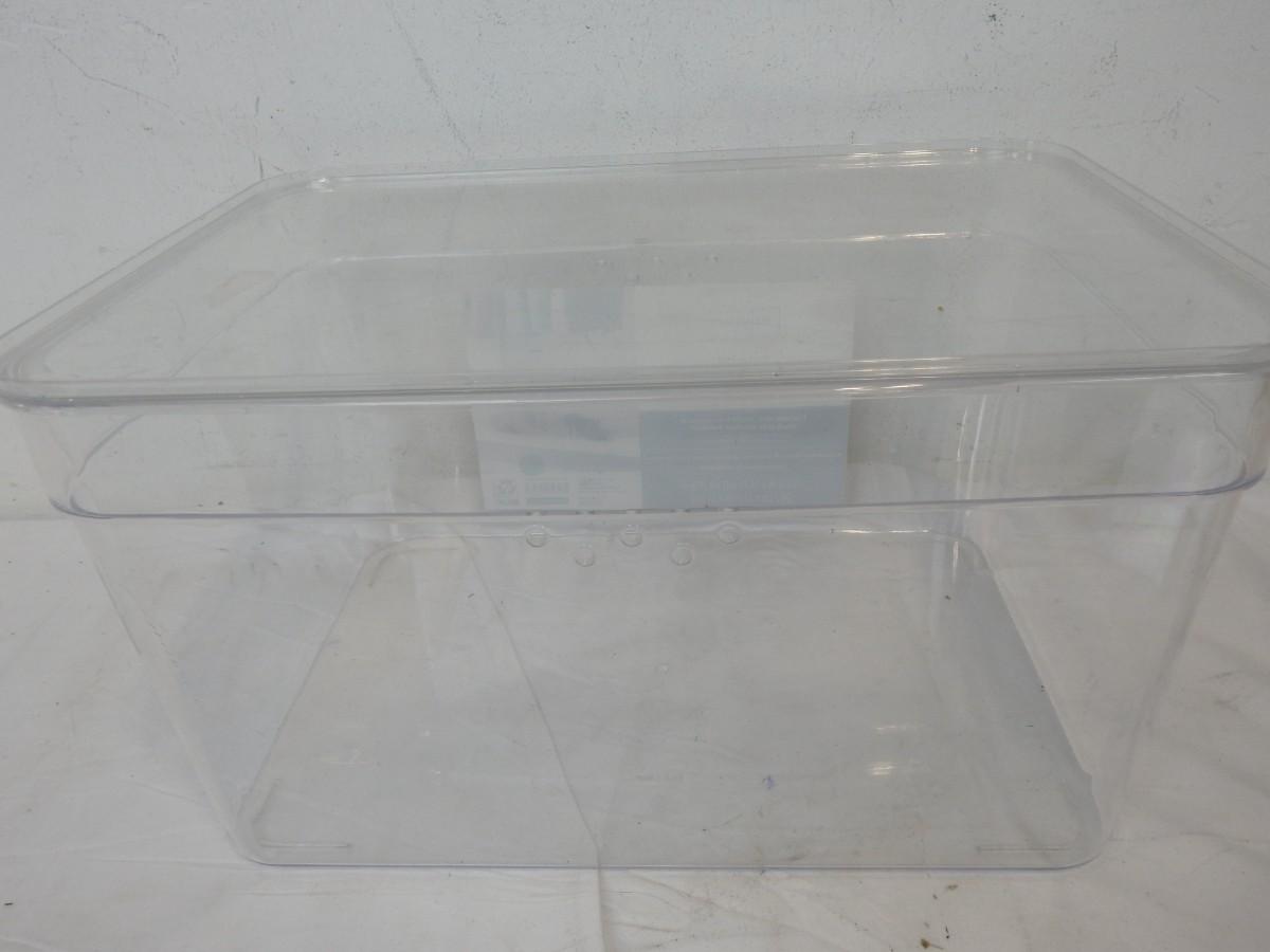 Mainstays Clear Plastic Glossy Finish Extra Tall Shoe Box with Lid, Adult Size