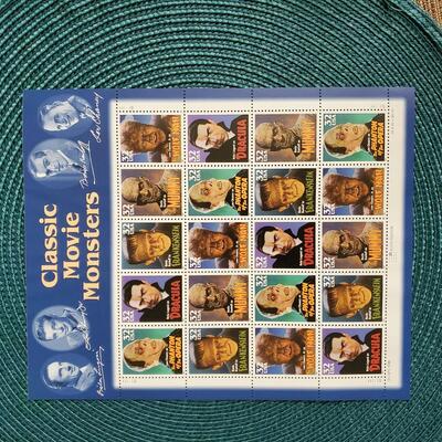 What a Horror-ble Stamp, 20 USPO (United States Postal Servic estamps "
