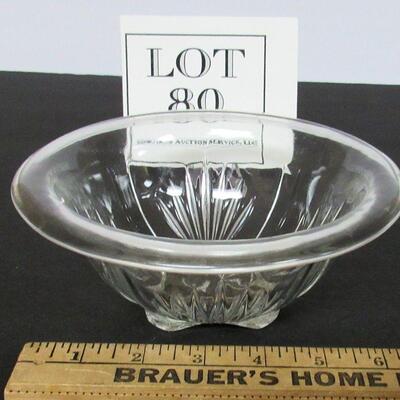 Vintage Clear Mixing Bowl, About 7" Federal Glass