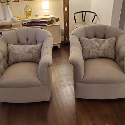 2 HD Buttercup swivel chairs  CAN BUY 1 OR 2