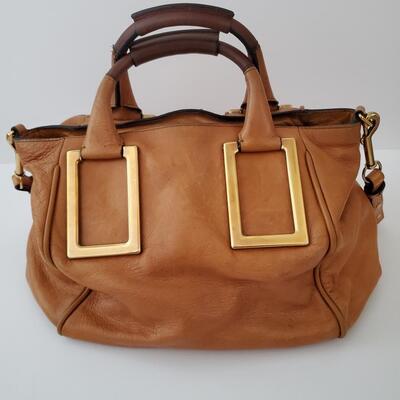 Chloe brown leather Ethel satchel bag
