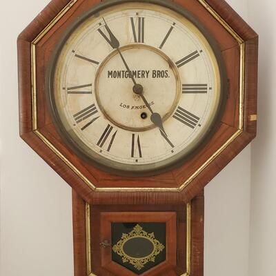 Montgomery Bros Antique Clock  c. 1848