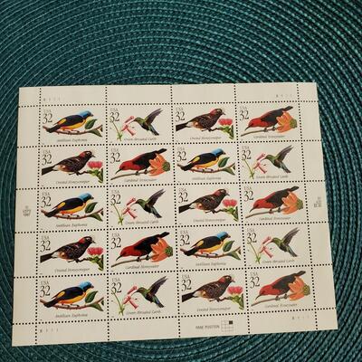 United States Postage Stamps uncut, face value $6.40