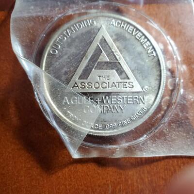 The Associates Outstanding Achievement Coin .999 Silver