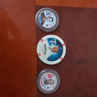 Colorized Quarters and Larger Medailon MLB Stars