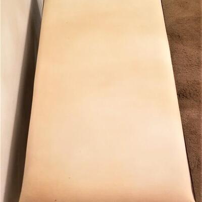 Lot #214  Nice Metal/Upholstered Bench - contemporary