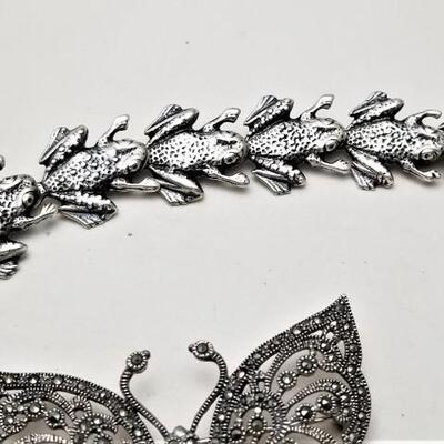 Lot #217  Sterling Silver Jewelry Lot