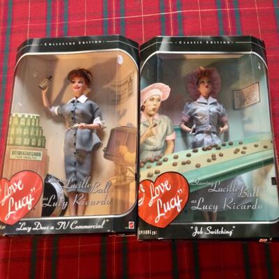 A 132 , 2 I love Lucy dolls