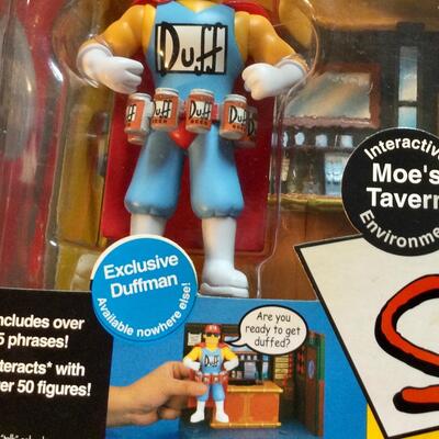 A 173. Duff beer, interactive diorama set the Simpsons