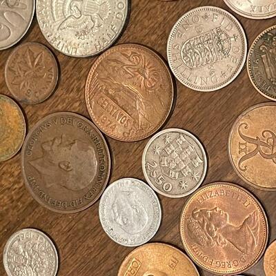 Lot of Vintage Foreign Coins