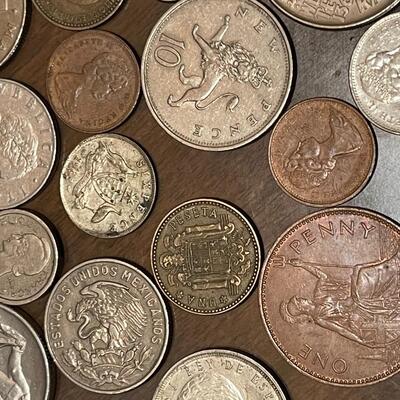 Lot of Vintage Foreign Coins