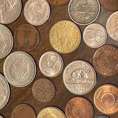 Lot of Vintage Foreign Coins