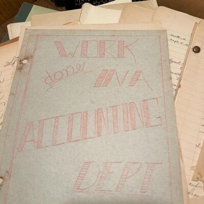 Vintage Collection of Handwritten High School Notes and Reports