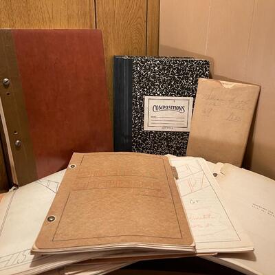 Vintage Collection of Handwritten High School Notes and Reports