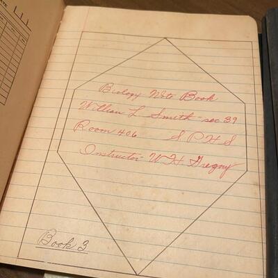 Vintage Collection of Handwritten High School Notes and Reports