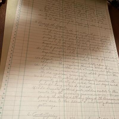 Vintage Collection of Handwritten High School Notes and Reports