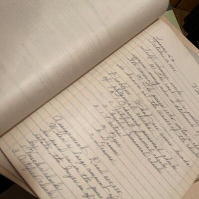 Vintage Collection of Handwritten High School Notes and Reports