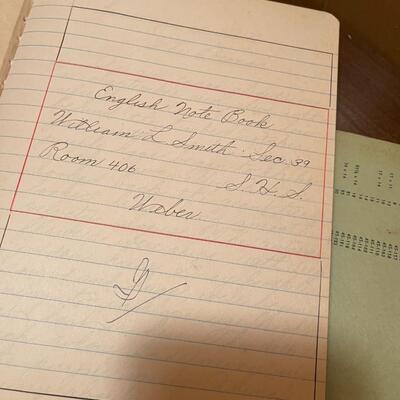 Vintage Collection of Handwritten High School Notes and Reports