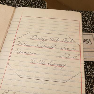 Vintage Collection of Handwritten High School Notes and Reports