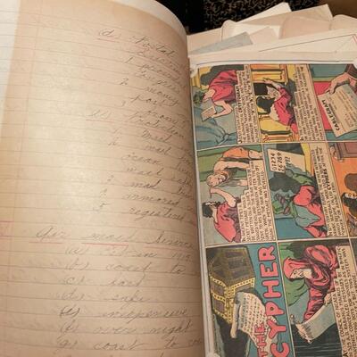 Vintage Collection of Handwritten High School Notes and Reports