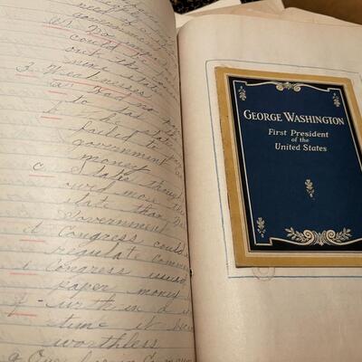 Vintage Collection of Handwritten High School Notes and Reports