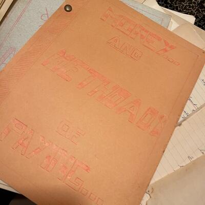 Vintage Collection of Handwritten High School Notes and Reports