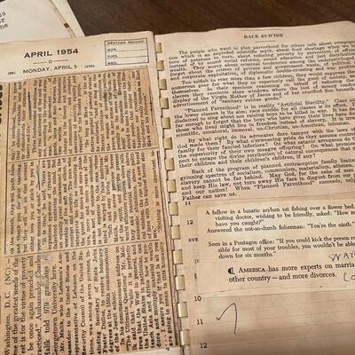 Collection of Personal Journals of a WWII War Hero