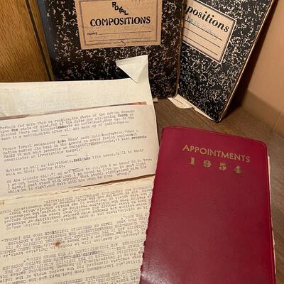 Collection of Personal Journals of a WWII War Hero
