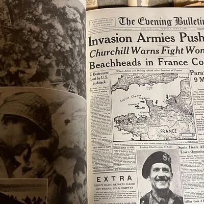 Large Collection of WWII Newspapers and More