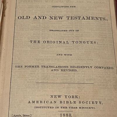 Collection of 4 1800's Bibles