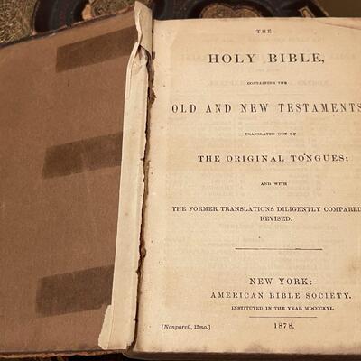 Collection of 4 1800's Bibles