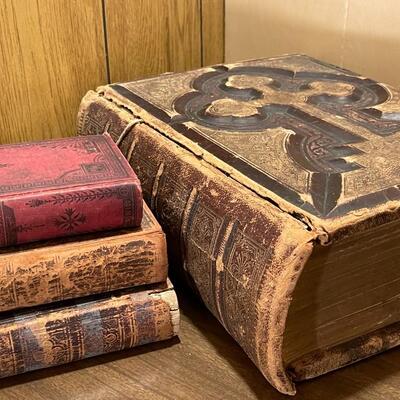 Collection of 4 1800's Bibles