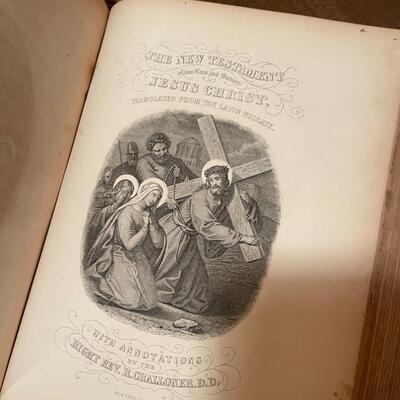 Collection of 4 1800's Bibles