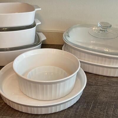 Lot of Corning Ware Casserole Dishes